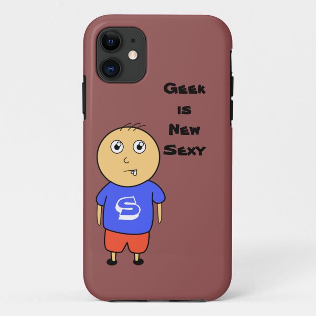 Capa Para iPhone Da Case-Mate Menino do geek (Verso)