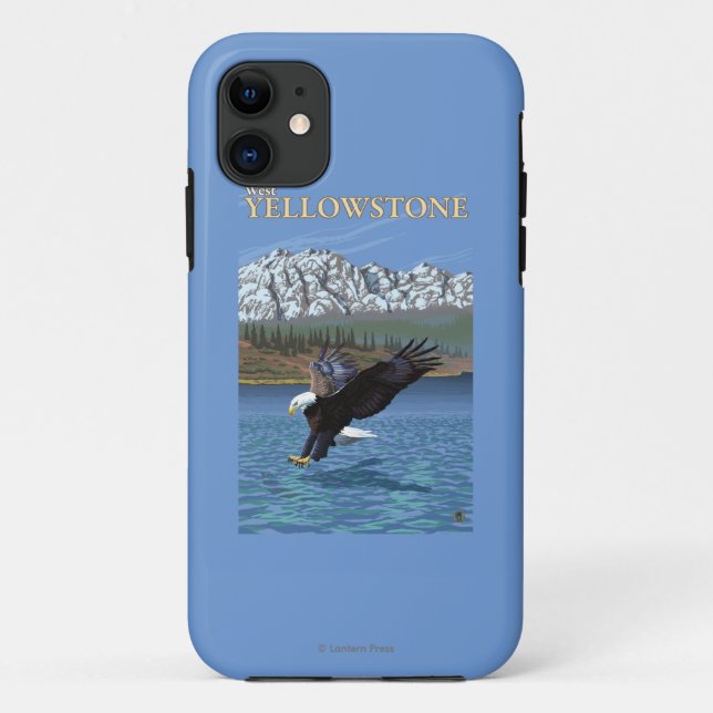 Capa Para iPhone Da Case-Mate Mergulho da águia americana - Yellowstone (Verso)