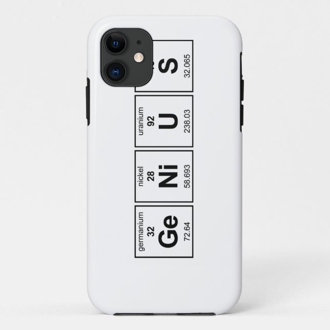 Capa Para iPhone Da Case-Mate Mesa periódica do gênio (Verso)