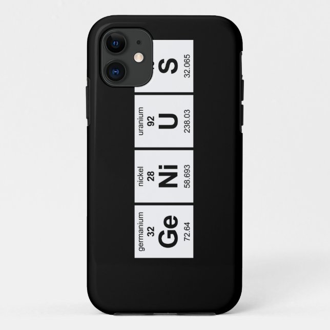 Capa Para iPhone Da Case-Mate Mesa periódica do gênio (Verso)