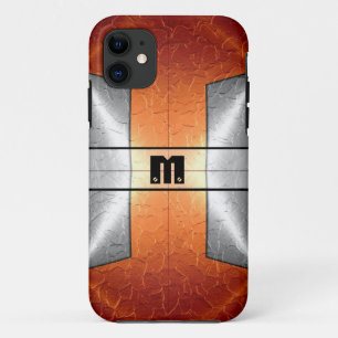 Capa Para iPhone Da Case-Mate Metal de aço inoxidável brilhante alaranjado de