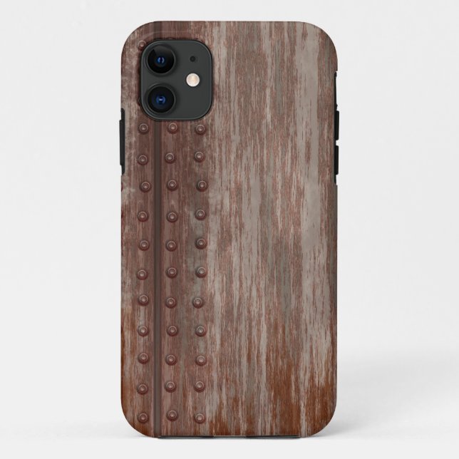 Capa Para iPhone Da Case-Mate Metal oxidado rebitado sujo (Verso)