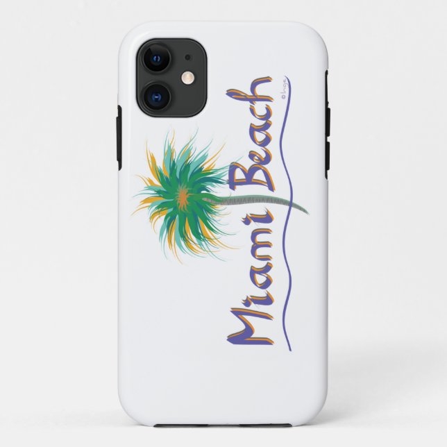 Capa Para iPhone Da Case-Mate Miami Beach, Flórida (Verso)