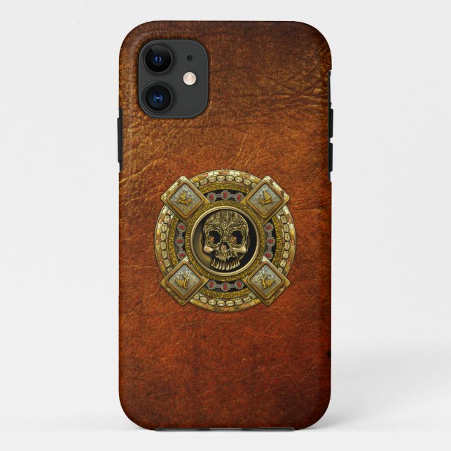 Capa Para iPhone Da Case-Mate Mictlantecuhtli - deus asteca da morte (Verso)