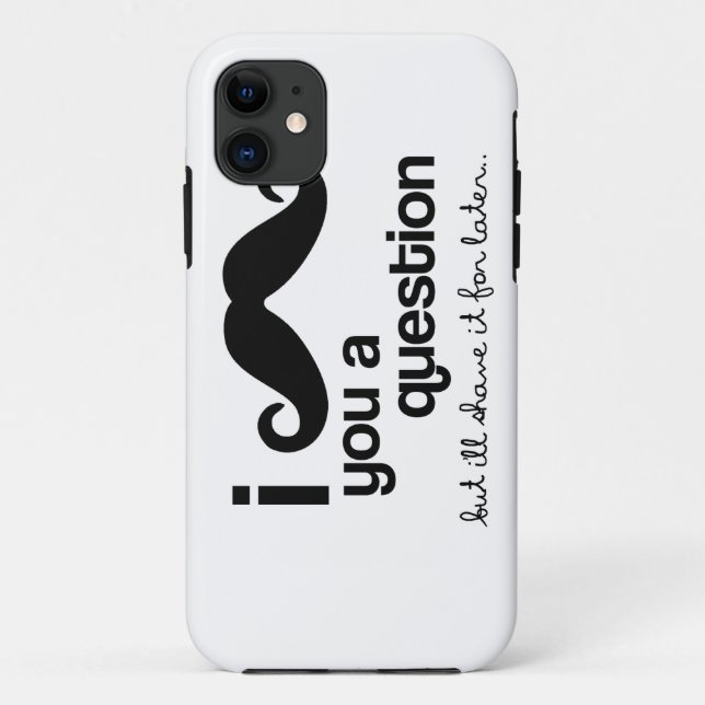 Capa Para iPhone Da Case-Mate Mim bigode você uma pergunta (Verso)