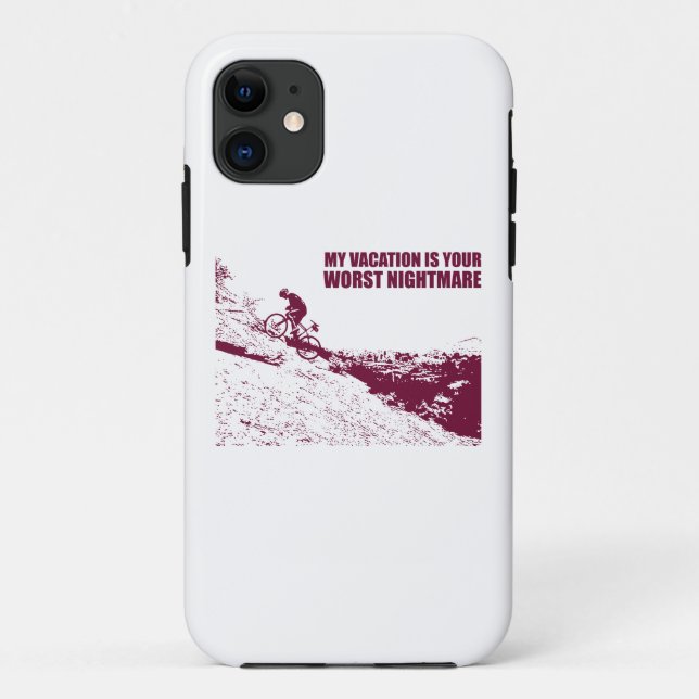 Capa Para iPhone Da Case-Mate Minha Férias É Seu Pior Pesadelo (Verso)