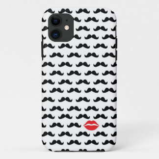 Capa Para iPhone Da Case-Mate Mini bigode engraçado com os lábios para seu