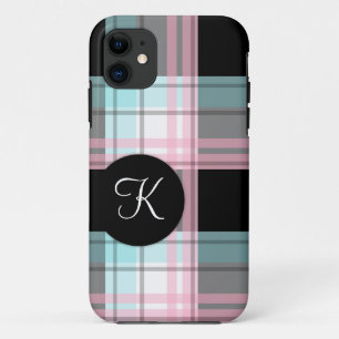 Capa Para iPhone Da Case-Mate Minúsculo iPhone 5 com Xadrez preto rosa azul, cor