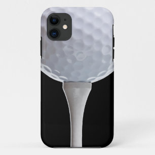 Capa Para iPhone Da Case-Mate Modelo Golfing dos esportes do fundo preto da bola