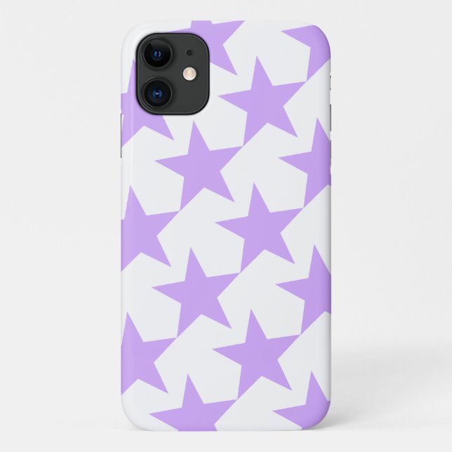 CAPA PARA iPhone DA Case-Mate MODERNO LILAC STARS PADRÃO (Verso)