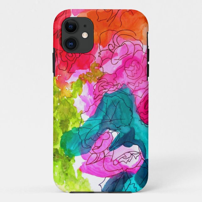 Capa Para iPhone Da Case-Mate Molho Flores de água abstrato (Verso)