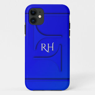 Capa Para iPhone Da Case-Mate Monograma Azul Cobalto