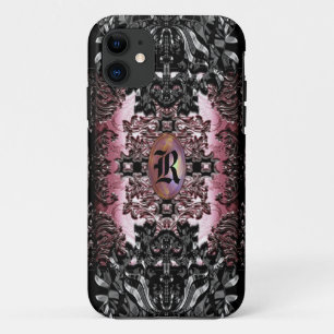 Capa Para iPhone Da Case-Mate Monograma barroco do chique do gótico IV de Enghe