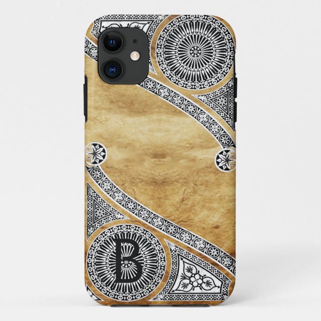 Capa Para iPhone Da Case-Mate Monograma de Pergaminho do ARCHITECT RENAISSANCE (Verso)