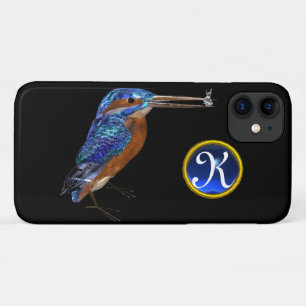 Capa Para iPhone Da Case-Mate MONOGRAMA DO PEIXE, Azul Elétrico, Preto