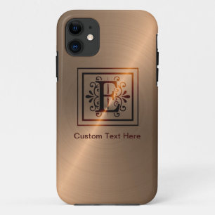Capa Para iPhone Da Case-Mate Monograma Dourado cor-de-rosa E