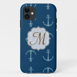 Capa Para iPhone Da Case-Mate Monograma IPHONE 5 de vela de Âncora Náutica