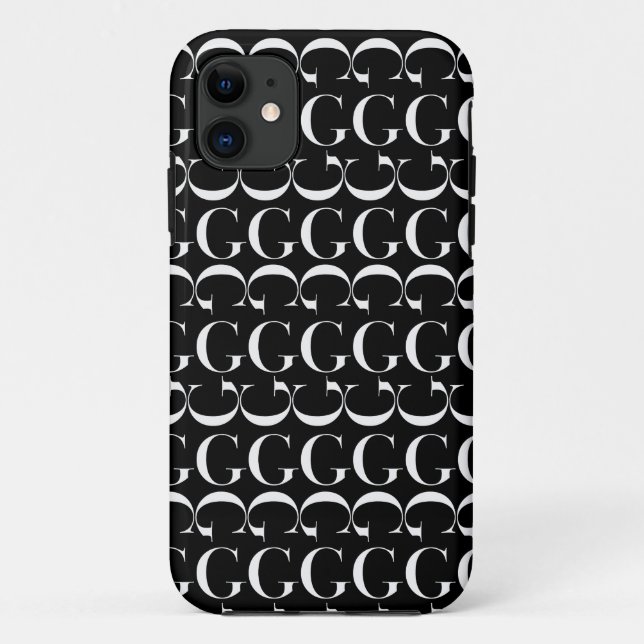 Capa Para iPhone Da Case-Mate Monograma - Letra inicial G (Verso)