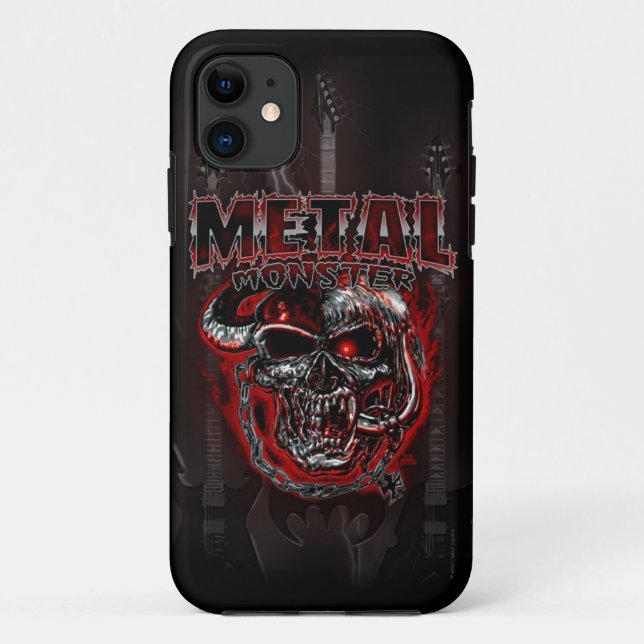 Capa Para iPhone Da Case-Mate Monstro do metal pesado (Verso)
