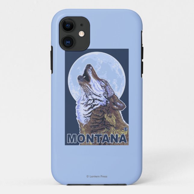 Capa Para iPhone Da Case-Mate MontanaWolf que urra (Verso)