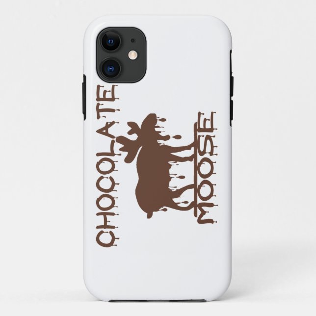 Capa Para iPhone Da Case-Mate Moose de chocolate (Verso)