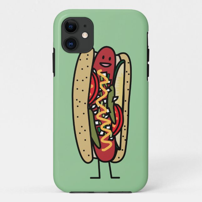 Capa Para iPhone Da Case-Mate Mostarda vermelha quente do bolo da papoila do (Verso)