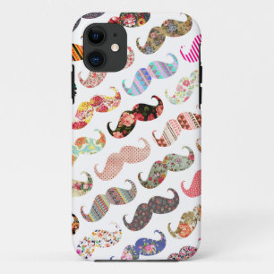 Capa Para iPhone Da Case-Mate Moustaches coloridos femininos engraçados dos