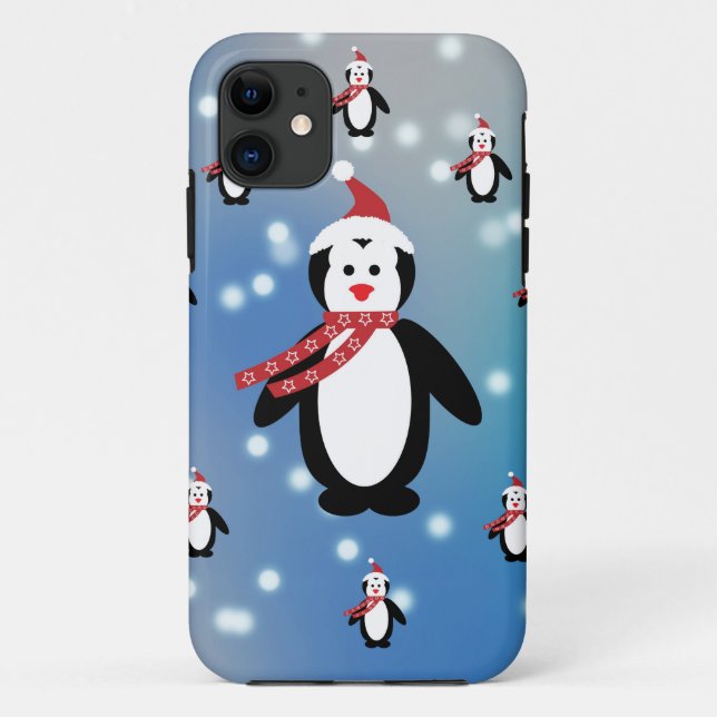 Capa Para iPhone Da Case-Mate Muitos pinguins (Verso)