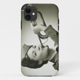 Capa Para iPhone Da Case-Mate Mulher no uniforme do soldado