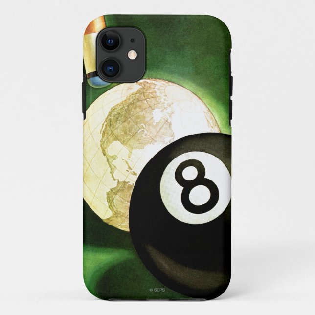 Capa Para iPhone Da Case-Mate Mundo como a bola de sugestão (Verso)