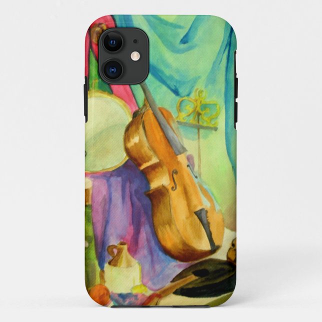 Capa Para iPhone Da Case-Mate Música Aquarela (Verso)