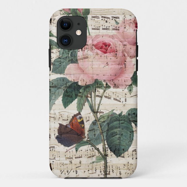 Capa Para iPhone Da Case-Mate Música cor-de-rosa (Verso)