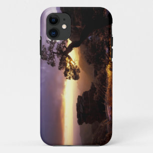 Capa Para iPhone Da Case-Mate NA, EUA, Arizona, Tucson, Pôr do sol e solitária