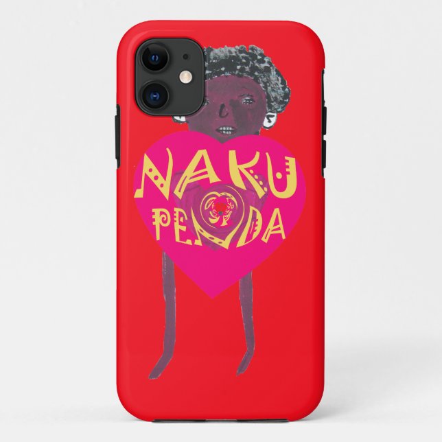 Capa Para iPhone Da Case-Mate Nakupenda Love Art - Swahili Heart Design (Verso)