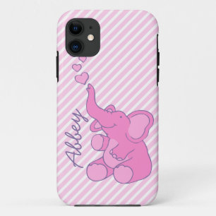 Capa Para iPhone Da Case-Mate Named cute pink elephant