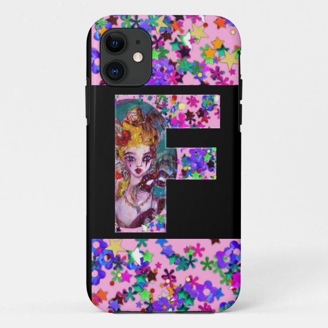 CAPA PARA iPhone DA Case-Mate NAMORADOS VENETIANO MONOGRAMA F LETRA (Verso)