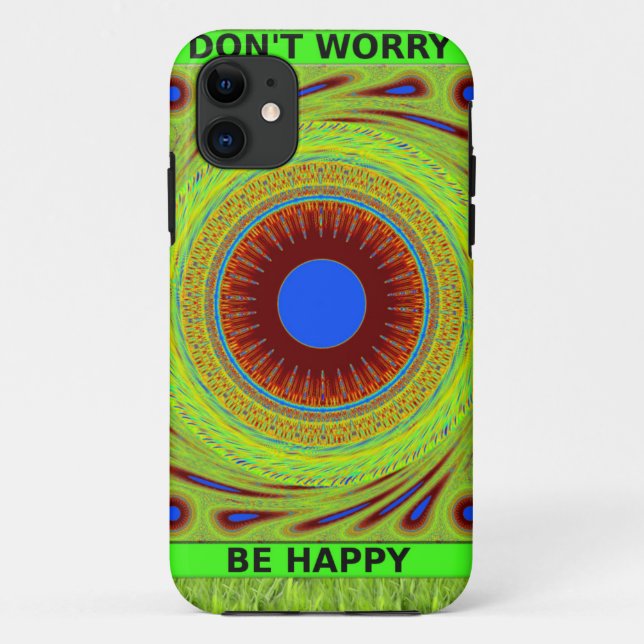 Capa Para iPhone Da Case-Mate Não se preocupe seja Impressão de arte feliz (Verso)