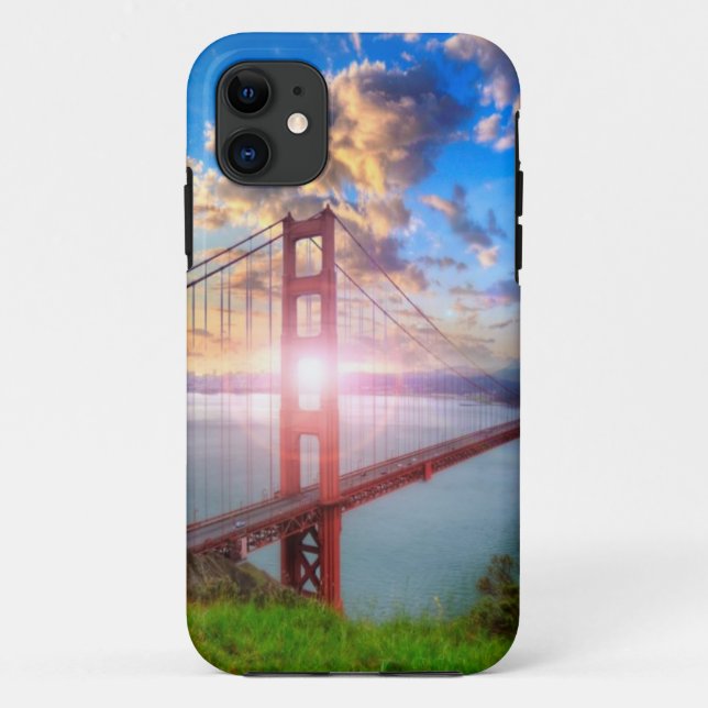 Capa Para iPhone Da Case-Mate Nascer do sol do Golden Gate (Verso)