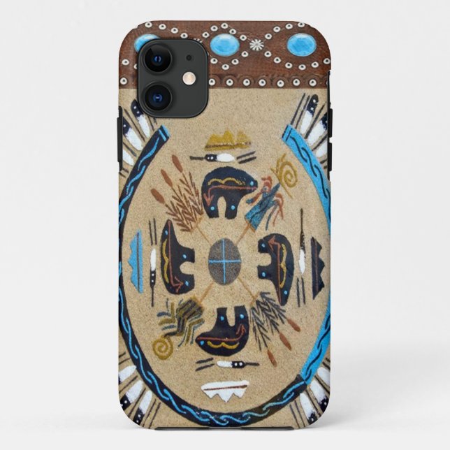 Capa Para iPhone Da Case-Mate "Nativo americano Sandpainting" IPhone ocidental 5 (Verso)