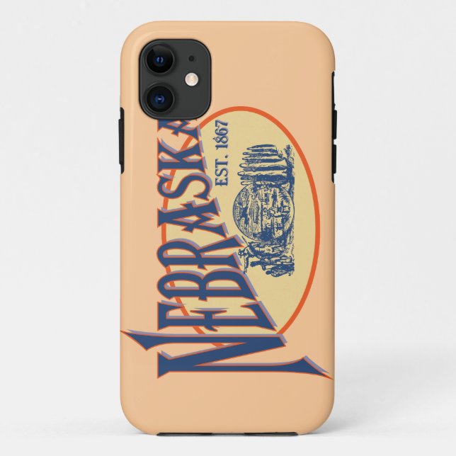 Capa Para iPhone Da Case-Mate Nebraska Souvenir Apple iPhone 5 Cobrir de caso (Verso)