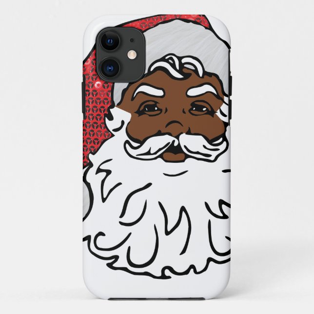 Capa Para iPhone Da Case-Mate negro santa claus (Verso)