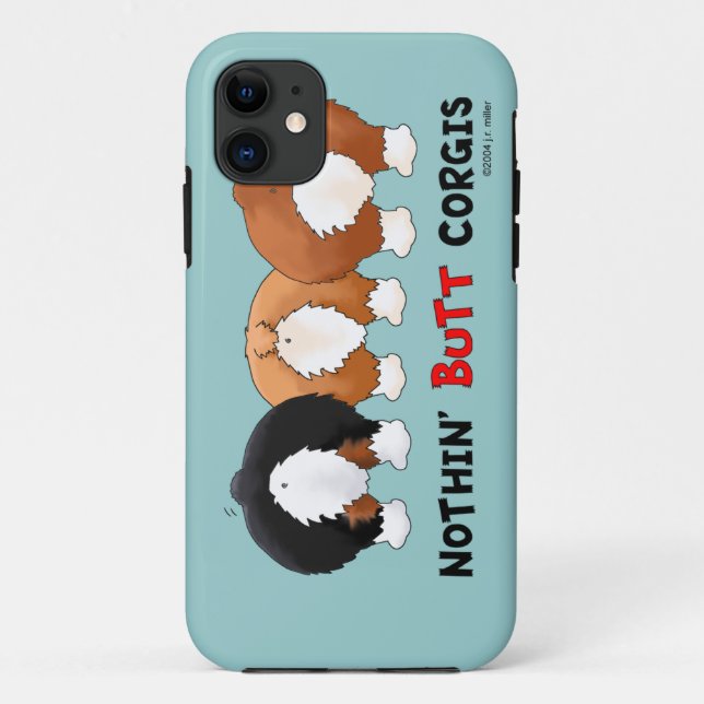 Capa Para iPhone Da Case-Mate Nenhum Bumbum Corgis (Verso)