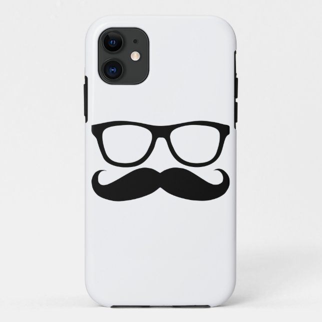 Capa Para iPhone Da Case-Mate Nerd de bigode (Verso)