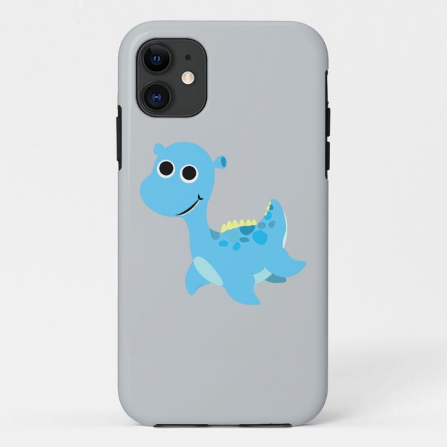 Capa Para iPhone Da Case-Mate Nessie Azul Fofa (Verso)