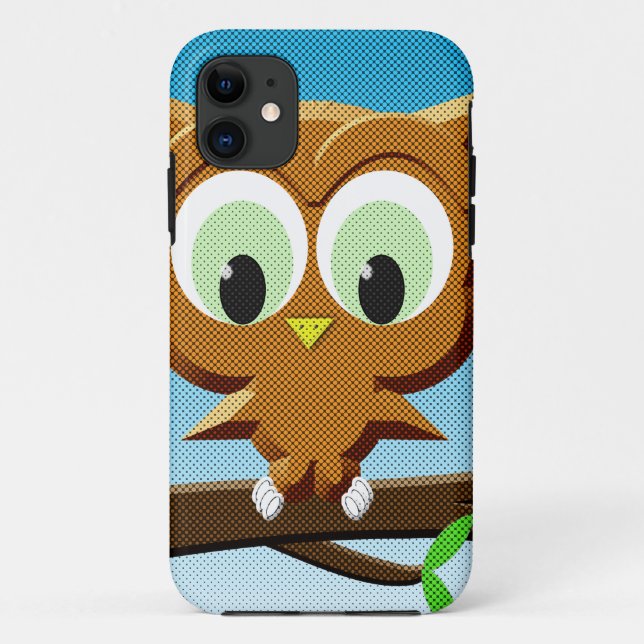Capa Para iPhone Da Case-Mate Newsprint Cartoon Owl (Verso)