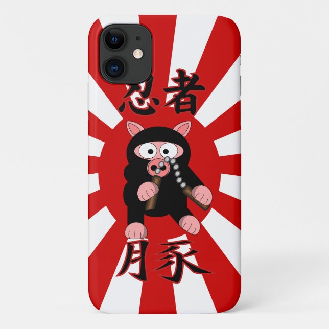 Capa Para iPhone Da Case-Mate Ninja Pig Red Starburst (Verso)