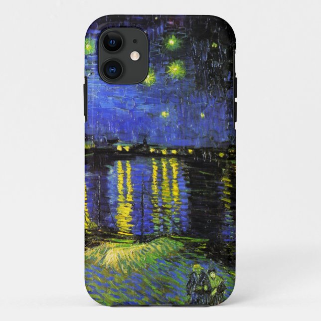 Capa Para iPhone Da Case-Mate Noite estrelado de Van Gogh sobre o Rhone (Verso)