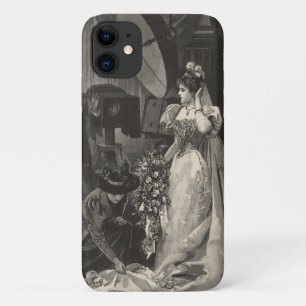 Capa Para iPhone Da Case-Mate Noiva Vintage, Retrato Bridal com Fotógrafo