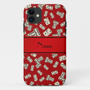 Capa Para iPhone Da Case-Mate Nome personalizado dominos vermelhos