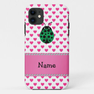 Capa Para iPhone Da Case-Mate Nome personalizado ladybug cor-de-rosa bolinhas